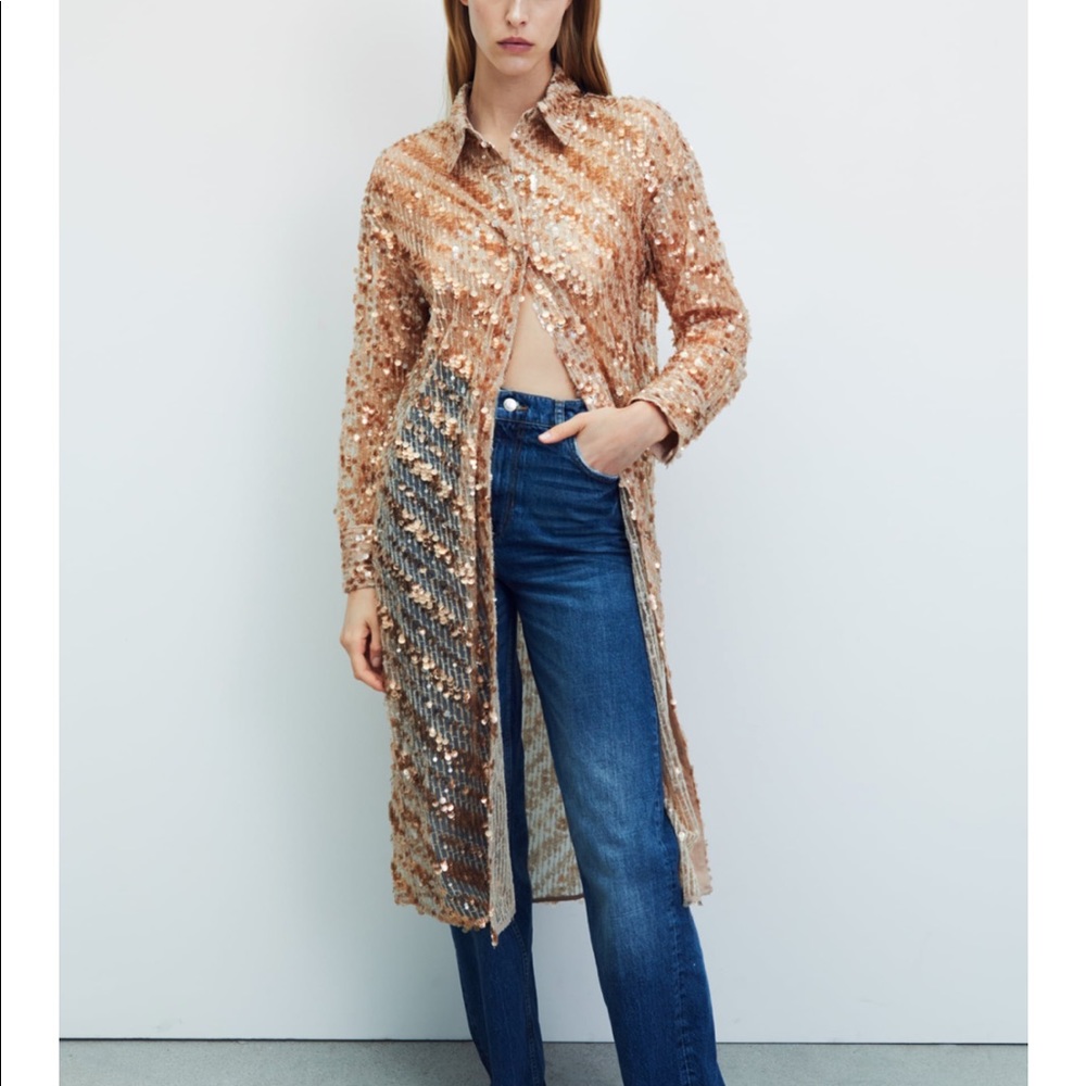 Long Sequin Shirt! SOLD OUT ONLINE!